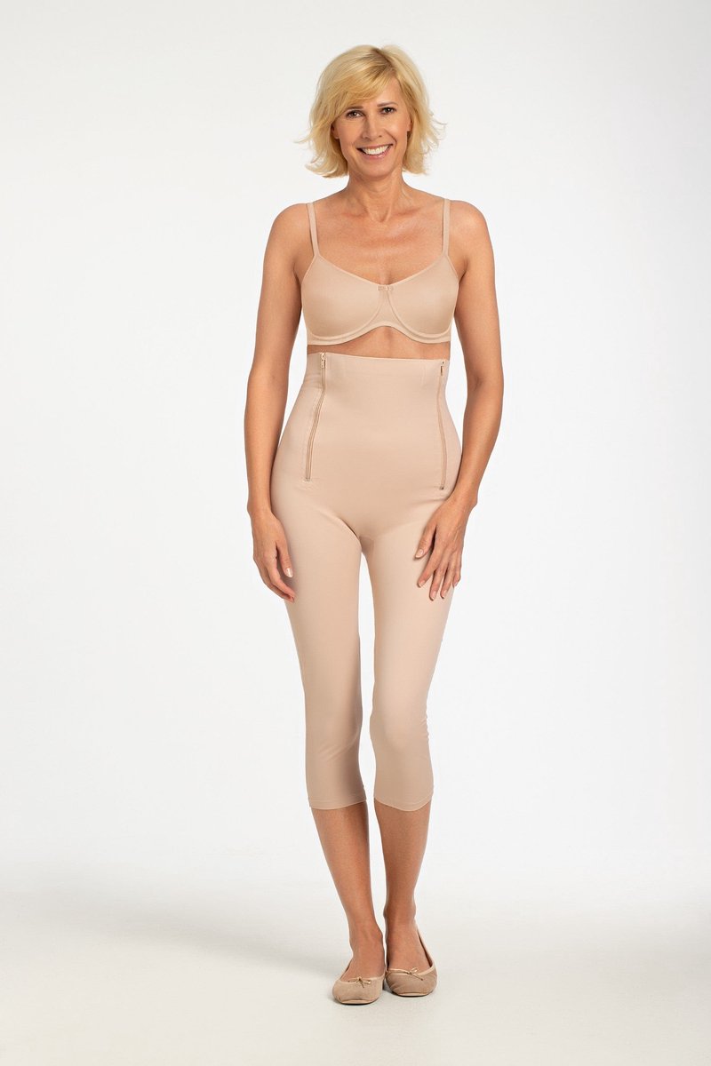 Amoena Compressie Bermuda 2-ZIP-BO NUDE - maat M