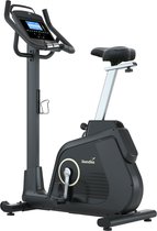 Skandika Cykling P14 Ergometer Hometrainer – Hometrainer - Hometrainer, multimedia Android computer, tot 150 kg, tot 205 cm, speakers, Bluetooth, app-verbinding, Kinomap - Fitnessfiets voor thuis – 105 x 51 x 147 cm (L x B x H) – zwart