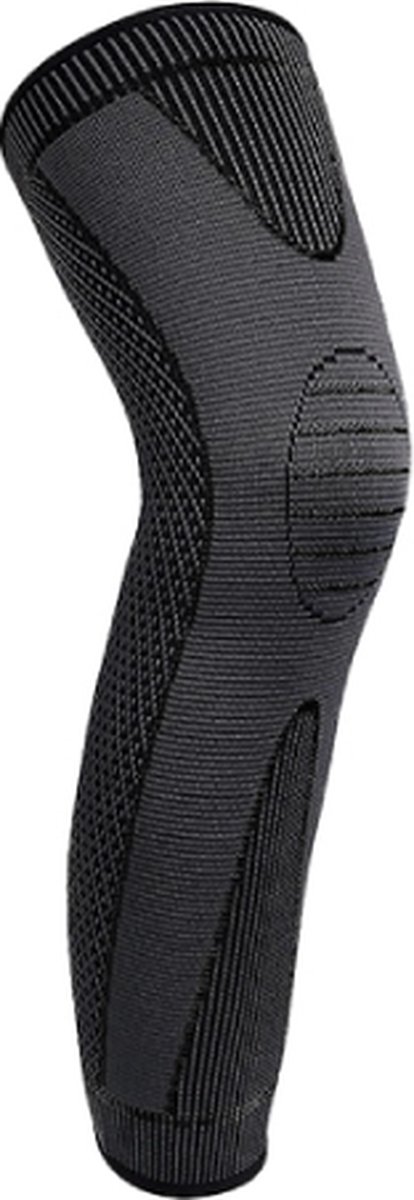 ATTREZZO® Compressie brace voor been - compressiekous - Compressie kous - Sleeve - Kousen - Zwart - Maat XL