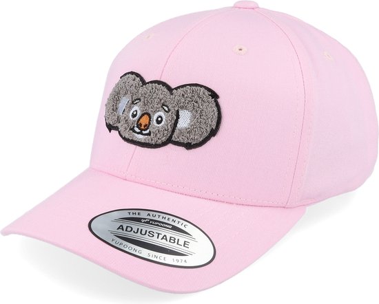 Hatstore- Kids Cute Koala Chenille Pink Adjustable - Kiddo Cap Cap