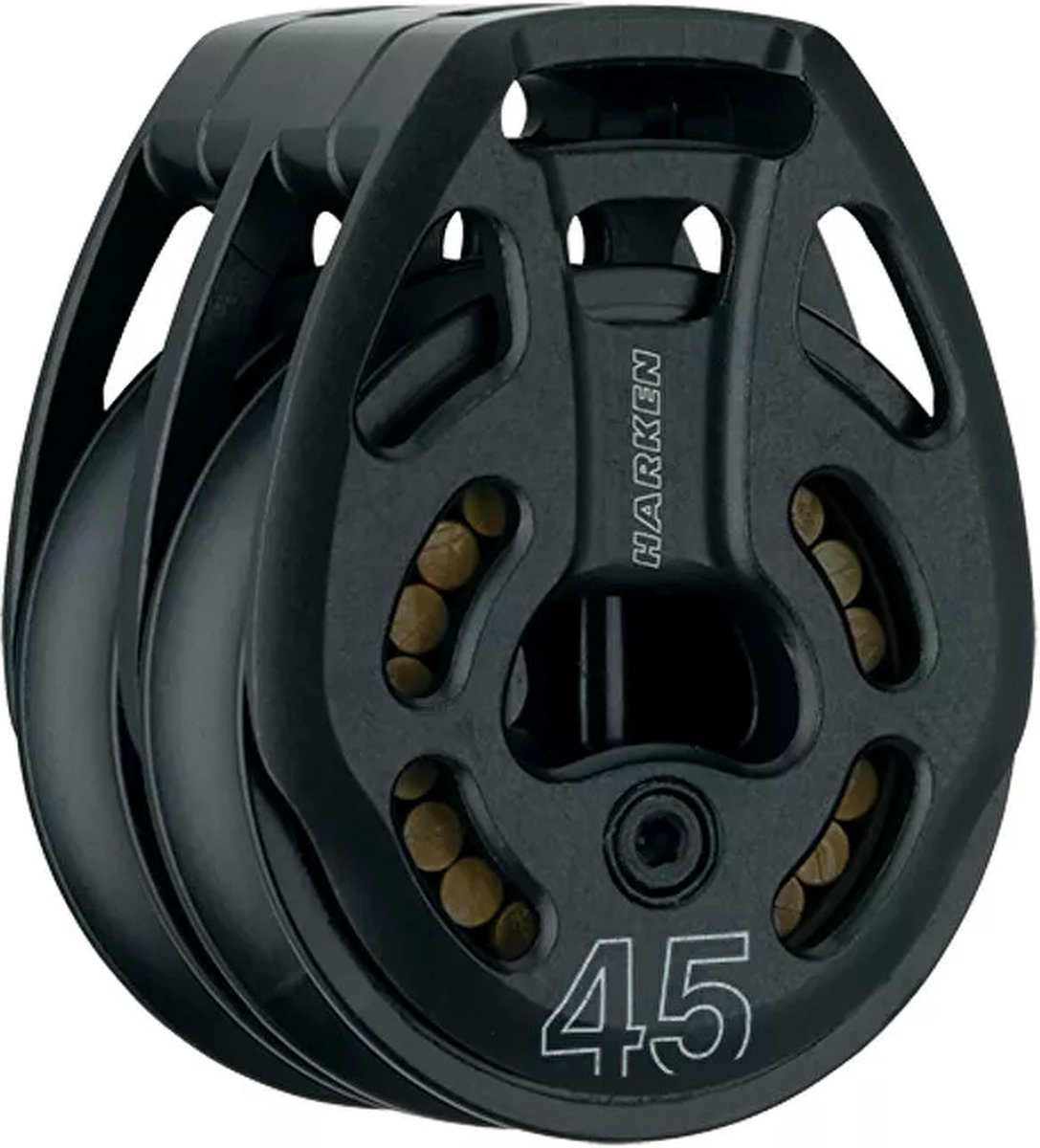 Harken 3390 2-schijfs 45mm Black Magic loop blok