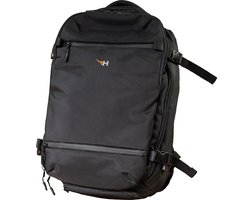 Hornscape Stedentrip tas 40L - Handbagage tas - Rugzak - Reistas - Vliegtuig - Waterafstotend - Zwart
