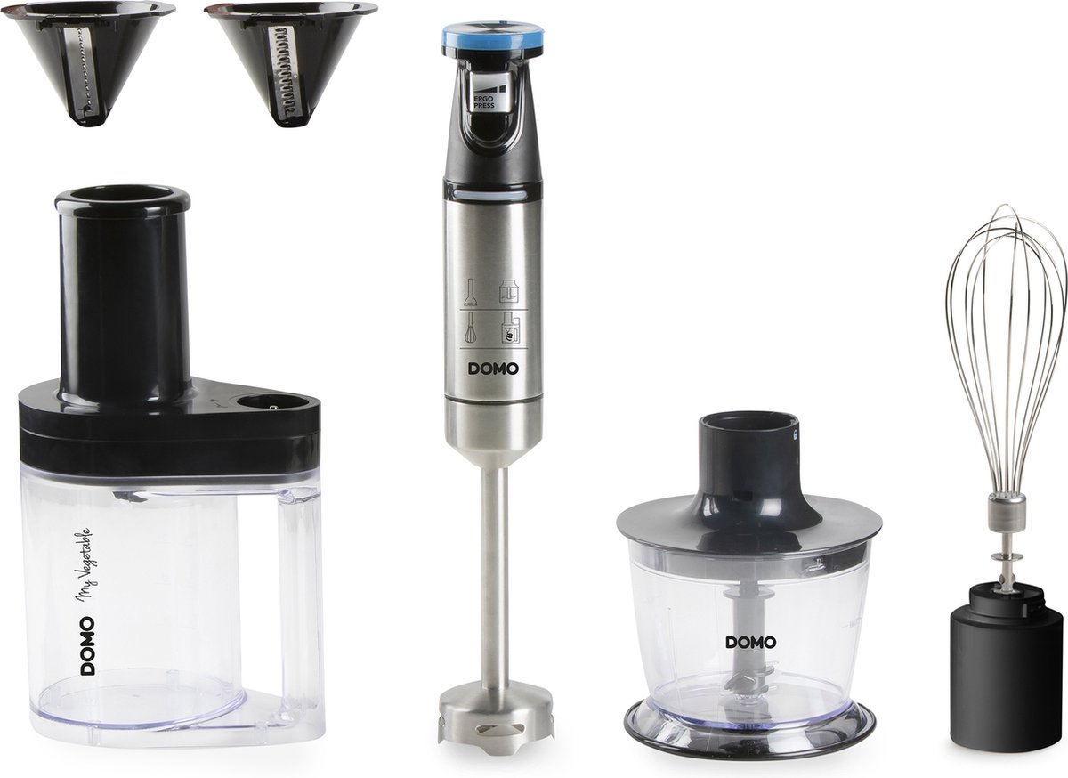 DOMO My Vegetable Blender 800 W RVS, Zwart