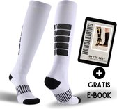 Compressiekousen Maximaal Ondersteuning - 3 Paar - Maat 41-45 L/XL - Steunkousen Vrouwen en Mannen - Compressie sokken - Hardloopsokken - Sportsokken