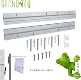 GT1025 GeckoTeq 1 set 45cm ophangstrip-z/bar-ophangen-ophangstrip kast -keukenkast-meubel-panelen