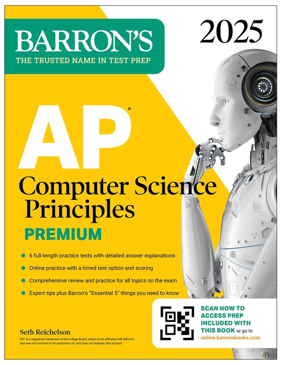 Barron's AP Prep- AP Computer Science Principles Premium, 2025: Prep ...