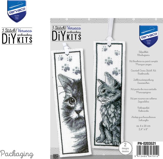 Bladwijzer Schotse hooglander – PDF kruissteekpatroon – digitale download - België