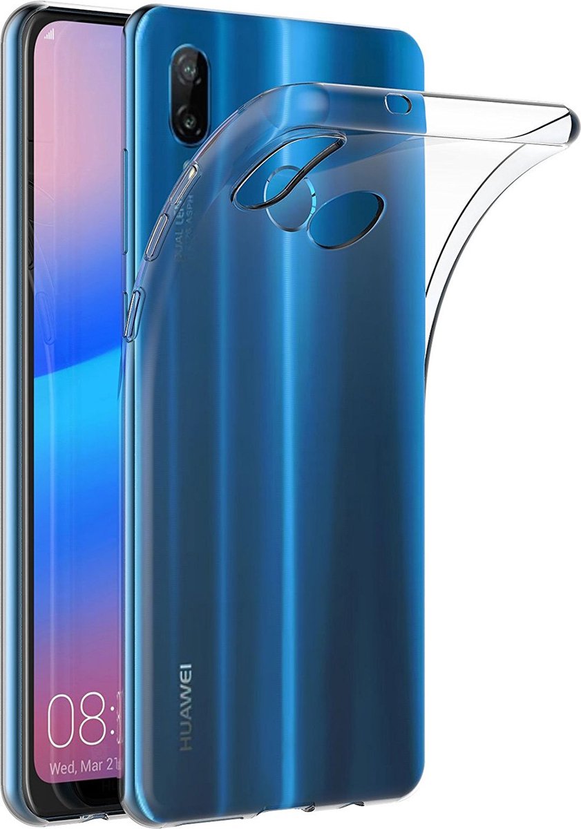Hoesje voor Huawei P20 Lite backcover Shockproof siliconen Transparant
