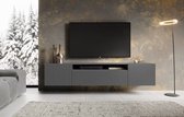 Noemi TV meubel - hangende kast - breedte 200 cm - grijs - woonkamermeubel - modern - Maxi Maja