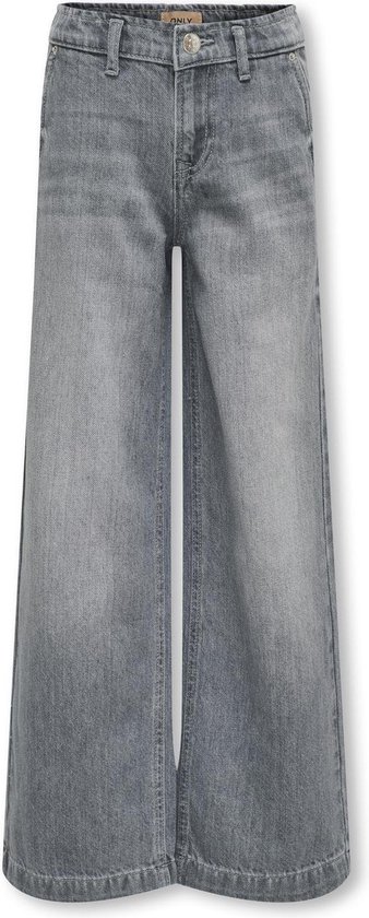 ONLY KOGCOMET WIDE LEG DNM MAT624 NOOS Meisjes Jeans - Medium Grey Denim - Maat 158