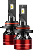 TLVX HB4 9006 Mini Turbo LED lampen 29.600 Lumen 6000k Helder Wit (set 2 stuks) CANBUS EMC adapter, Extra Fel, CSP LED CHIP 96 Watt Auto – Vrachtwagen - Scooter - Motor - Dimlicht - Grootlicht – Mistlicht - Koplamp - Autolamp - Autolampen 12V - 24V