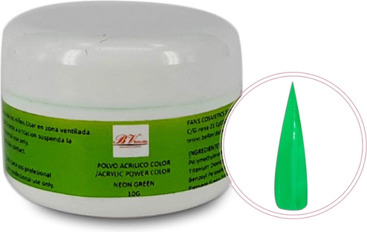 Goedkoopste Acrylic Powder 10gNeon Green
