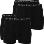 Bombazza - Heren Onderbroeken 4-Pack - Katoen - Boxershort - Zwart - Maat XL