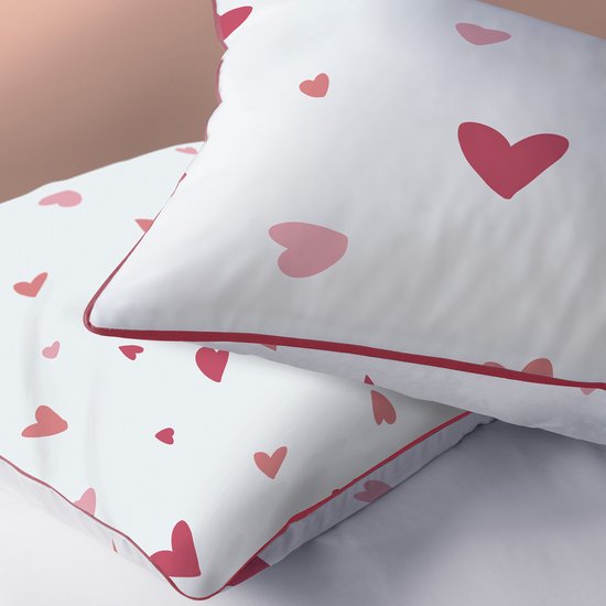 Matt & Rose Housse de couette Coeur - Simple - 140 x 200 cm - Katoen