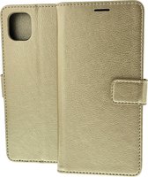 Bookcase Goud Geschikt voor Samsung Galaxy A04 - portemonnee hoesje - ZT Accessoires
