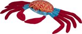 Nature Planet Knuffeldier Krab - zachte pluche stof - premium knuffels - rood/blauw - 120 cm