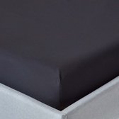 Homescapes hoeslaken zwart, draaddichtheid 200, 150 x 200 cm