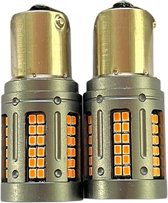 XEOD - Lampes BAU15S LED XTREME Line - Canbus feu Oranje - Clignotant - Feu clignotant - Siècle des Lumières - Feu USA - P21W - 2 pièces