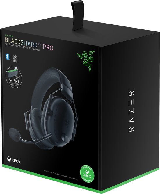 Razer BlackShark V2 Pro Xbox - Casque Gaming Sans Fil Avec Micro HyperClear Et 70h Autonomie