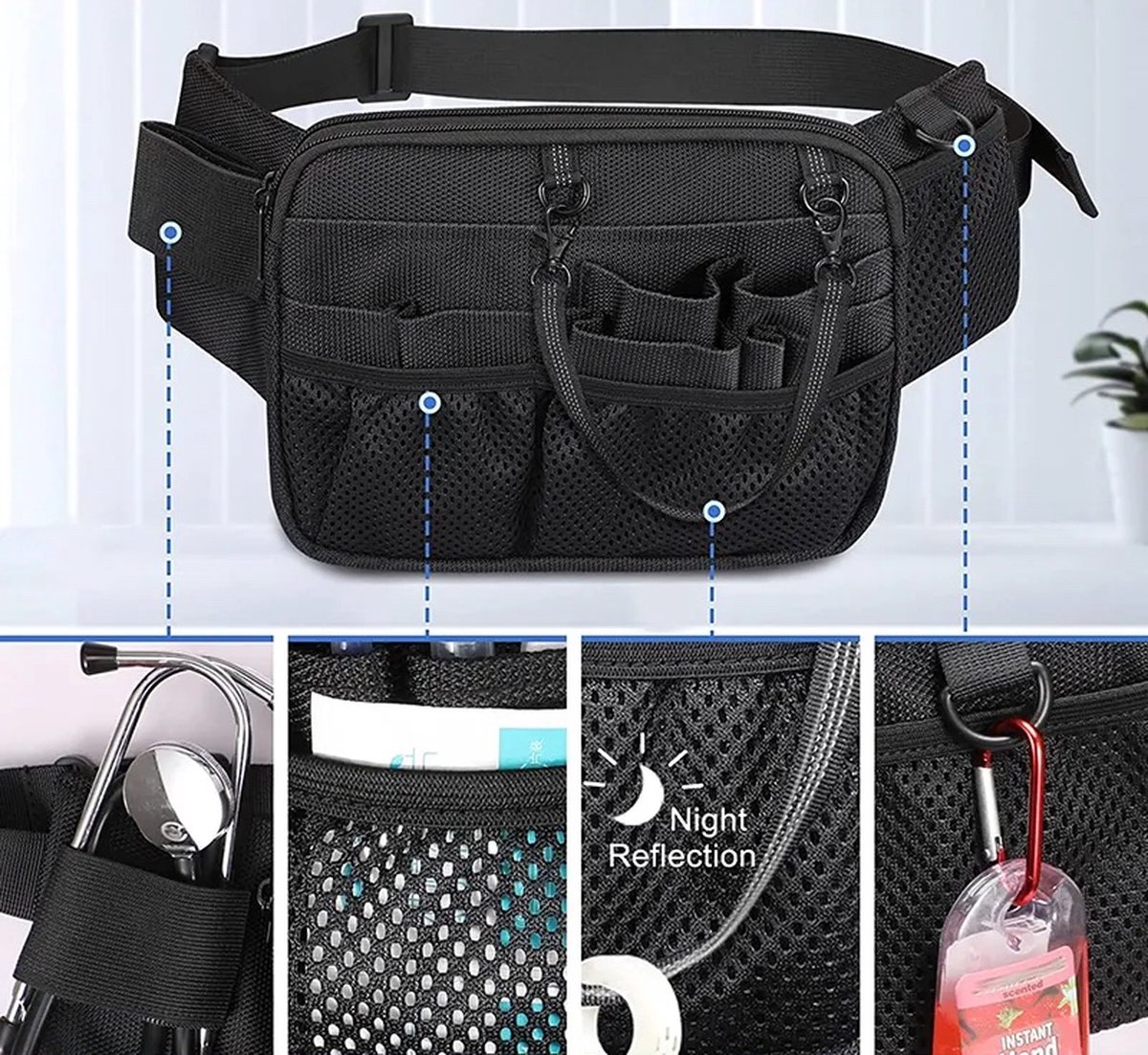 Draagbare EHBO-tas, medische kit met grote capaciteit Complete noodhulp Lege traumatas, voor redding, verpleegster, paramedicus met meerdere zakken Draagbare EHBO-tas, medische kit met grote capaciteit Complete noodhulp Lege traumatas, voor redding, verpleegster, paramedicus met meerdere zakken