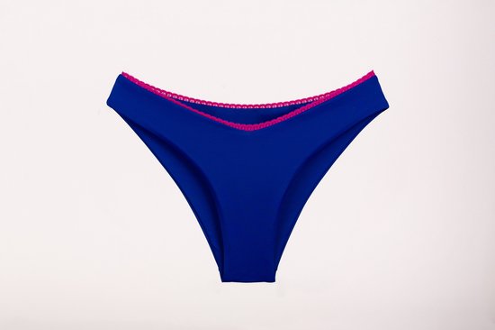 CandyChic Bikini Broekje - Roze/Blauw - S - Prothese vriendelijke Bikini