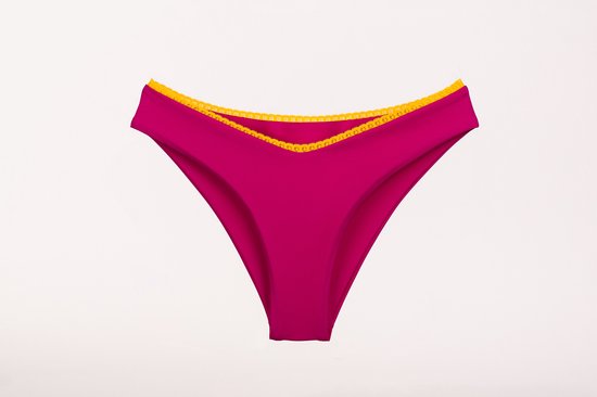CandyChic Bikini Broekje - Geel/Roze - L - Prothese vriendelijke Bikini