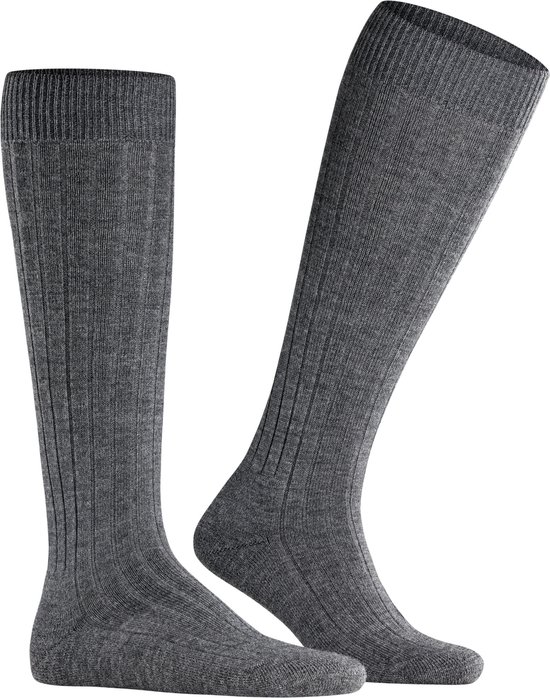 FALKE Teppich im Schuh heren kniekousen - grijs (dark grey) - Maat: 41-42