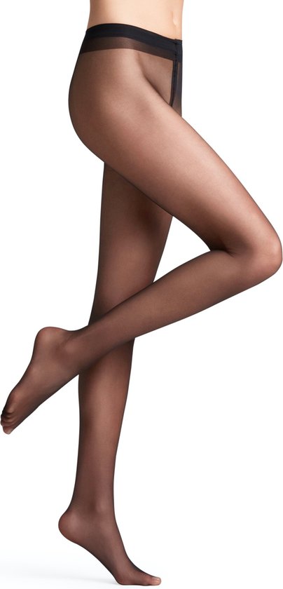 FALKE Lunelle 8 DEN dames panty - black - Maat: S-M