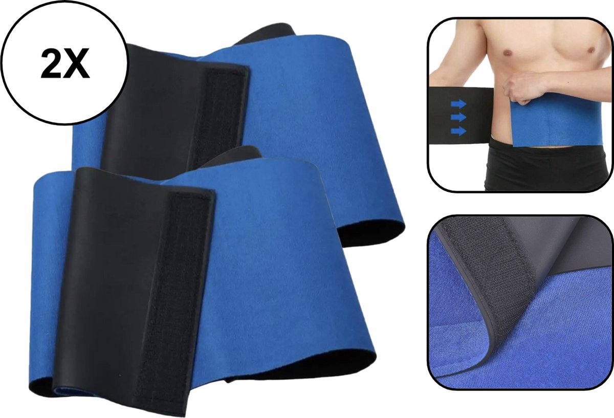 Goedkoopste 2x PD® - Zweetband voor de buik - Waist trainer – Buikband afvallen – Afslankband buik – Rugsteun - Waist shaper man/vrouw