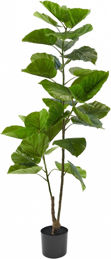 Silk-ka Kunstplant voor Binnen Ficus Groen 150 cm