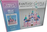 Mini Bouwstenen - Fantasie kasteel -3D Puzzel - Bouwblokken - Bouwset - 24x24x29cm XL