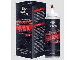 TONYIN | Graphene wax | 3 in 1 | Clean & Polish & Protect | Diepe glans | Auto detailing | 200gr | TW07