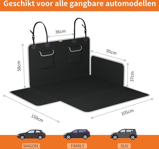 kofferbakmat Kofferbakbescherming hond (incl. zij- en bumperbescherming