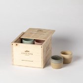 Tendance Kitchen - Arenito - tasses à expresso - coffret cadeau - multicolore - lot de 8 - rond 6,5 cm