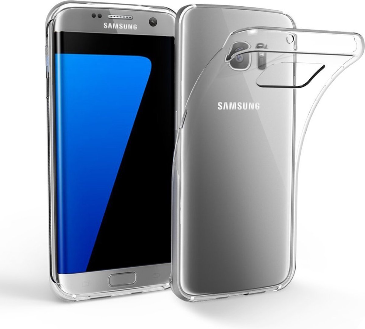 Hoesje voor Samsung Galaxy S7 Edge backcover Shockproof siliconen Transparant