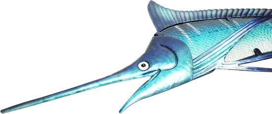 Eurocatch Marlijn - Muurdecoratie 95cm - 3-D Metaal en Glas - Kunst - Cadeau Idee - Vaderdag Cadeau van Eurocatch — afbeelding 3