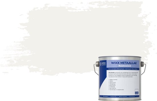 Wixx Metaallak Aqua Roestwerend - 2.5L - RAL 9016 | Verkeerswit