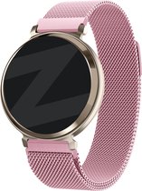 Bandz Milanese Loop band - Milanees smartwatch bandje 14mm met magneetsluiting geschikt voor Garmin Lily 2 (alleen tweede versie) - roze
