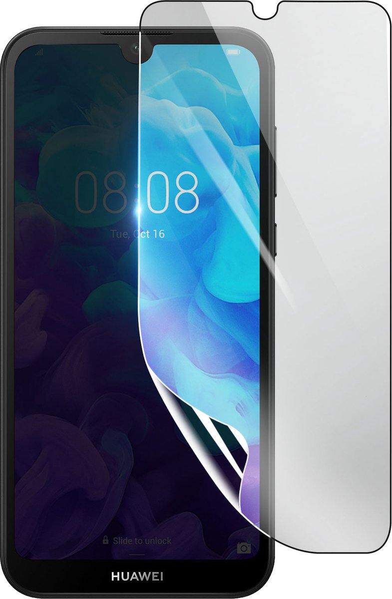 3mk, Geschikt voor Huawei Y5 2019, Schokbestendige Hydrogel Screenprotector, Transparant