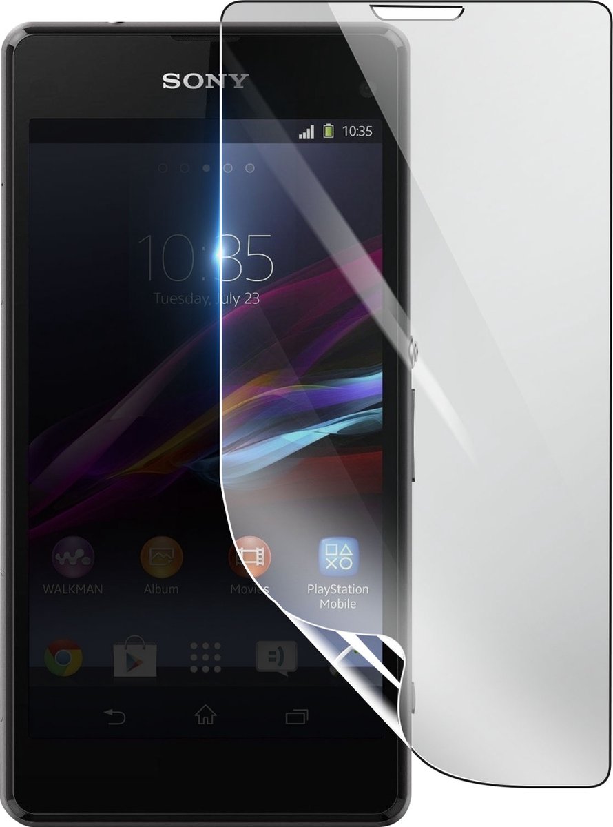 3mk, Geschikt voor Sony Xperia Z1, Schokbestendige Hydrogel Screenprotector, Transparant