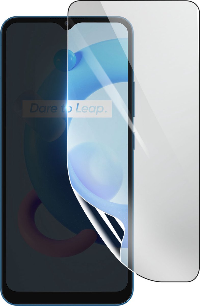 3mk, Geschikt voor Realme C11 2021, Schokbestendige Hydrogel Screenprotector, Transparant