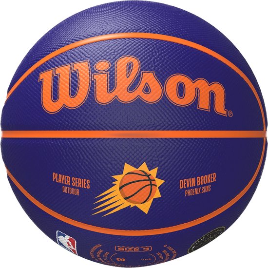 Wilson NBA Player Icon Devin Booker Mini Ball WZ4019801XB, Unisex, Purper, basketbal, maat: 3
