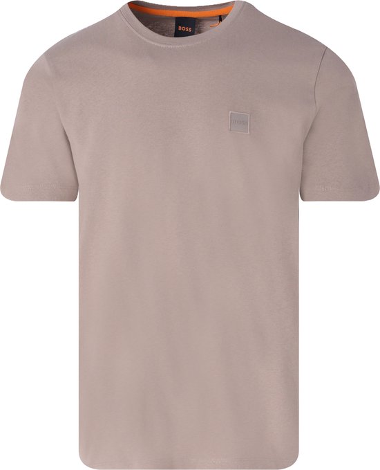 BOSS - T-shirt Tales Bruin - Heren - Maat L - Regular-fit