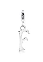 Nenalina Dames Bedel Bedeltje Letter Hanger in 925 Sterling Zilver voor alle gangbare Charm- en Bedeldrager