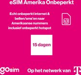 Onbeperkt 5G internet in Amerika (15 dagen) - eSIM USA - GoSIM