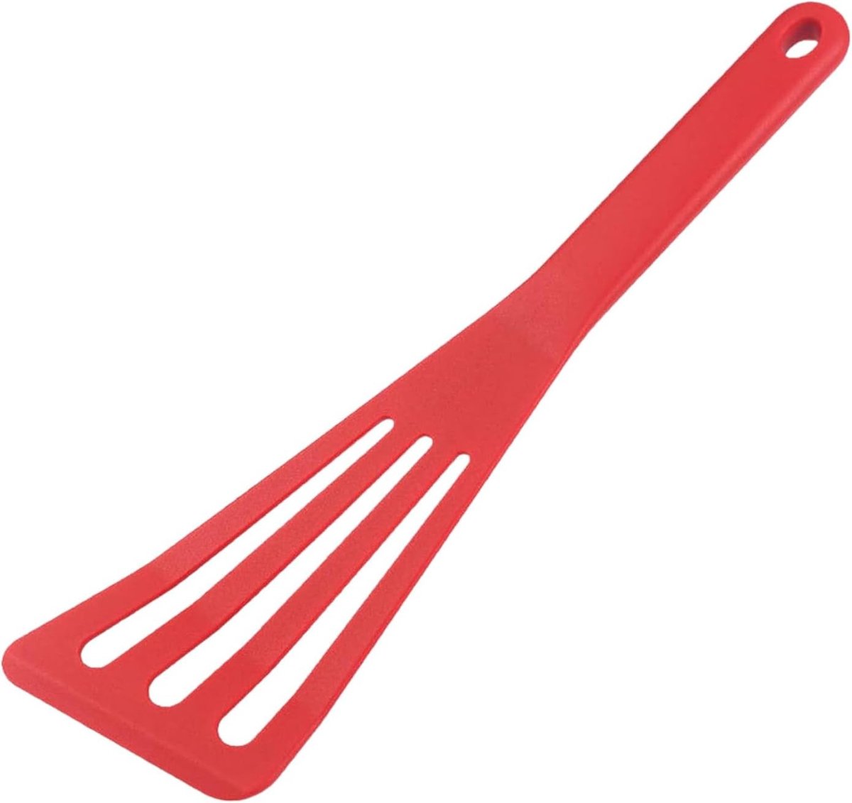 Siliconen spatel met sleuven siliconen keukenspatel (rood siliconen)