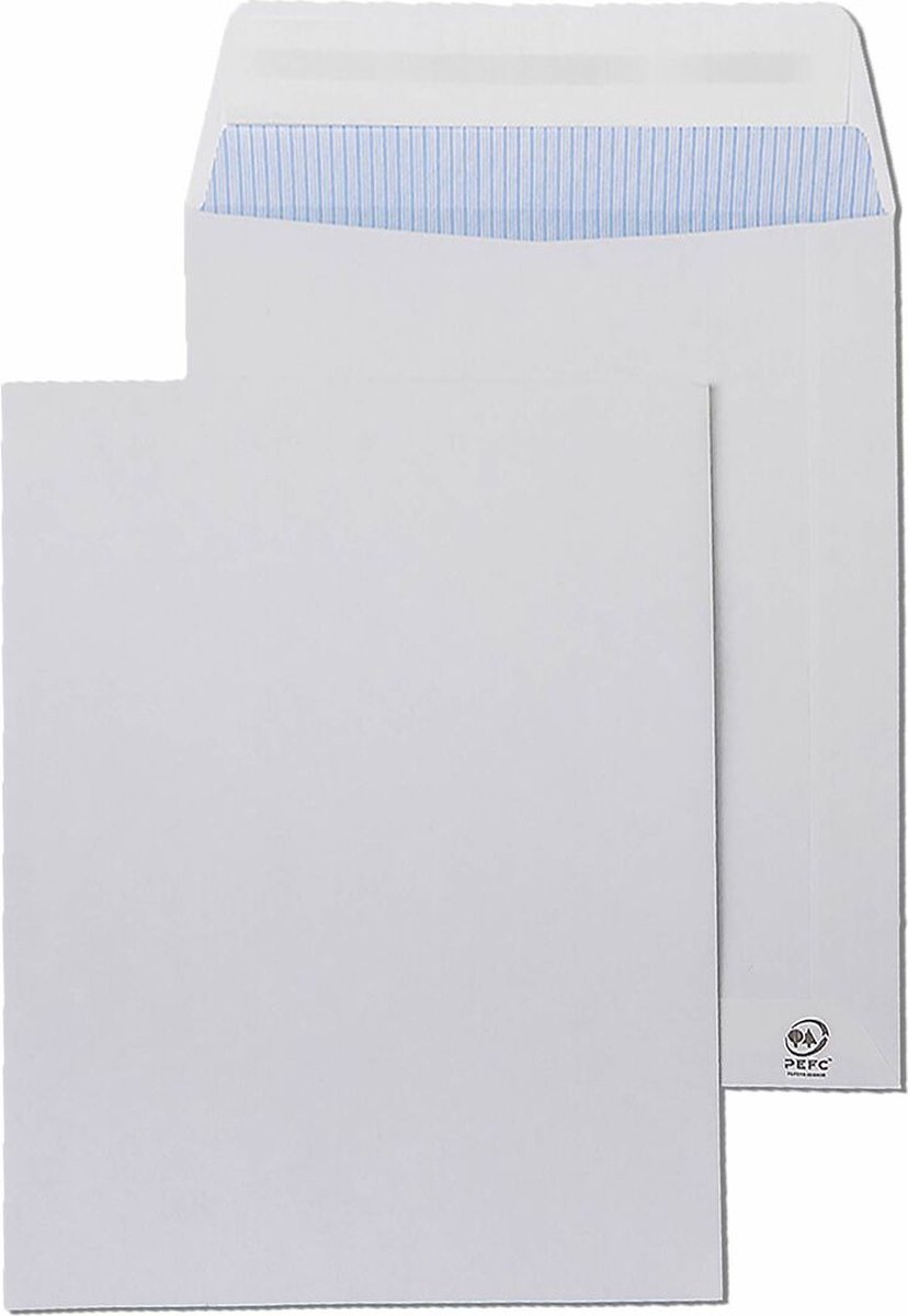 Envelop Sam Din C4 22,9 X 32,4 Cm 250 Stuks Wit Papier