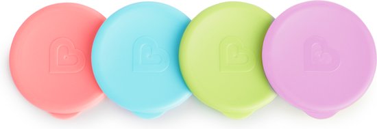 Foto: Munchkin lids deksels voor alle miracle 360 cups antilek drinkbeker deksels roze blauw groen paars per 4 stuks