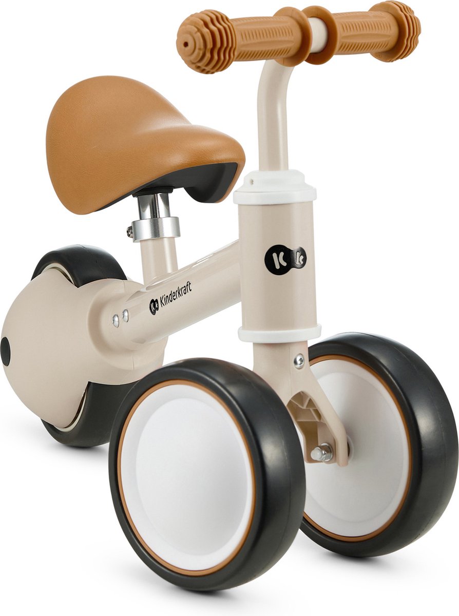 Kinderkraft CUTIE Driewieler Loopfiets - Vanaf 1 jaar - Beige thumbnail 4