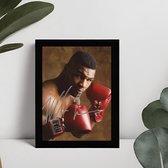 Mike Tyson Ingelijste Handtekening – 15 x 10cm In Klassiek Zwart Frame – Gedrukte handtekening – GOAT of Boxing